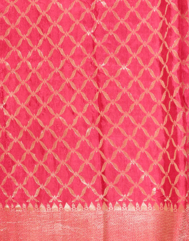 Light Pink Floral Banaras fancysaree