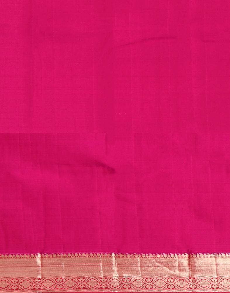 Yellow Coloured Striped Pure Kanchi Pattu Saree