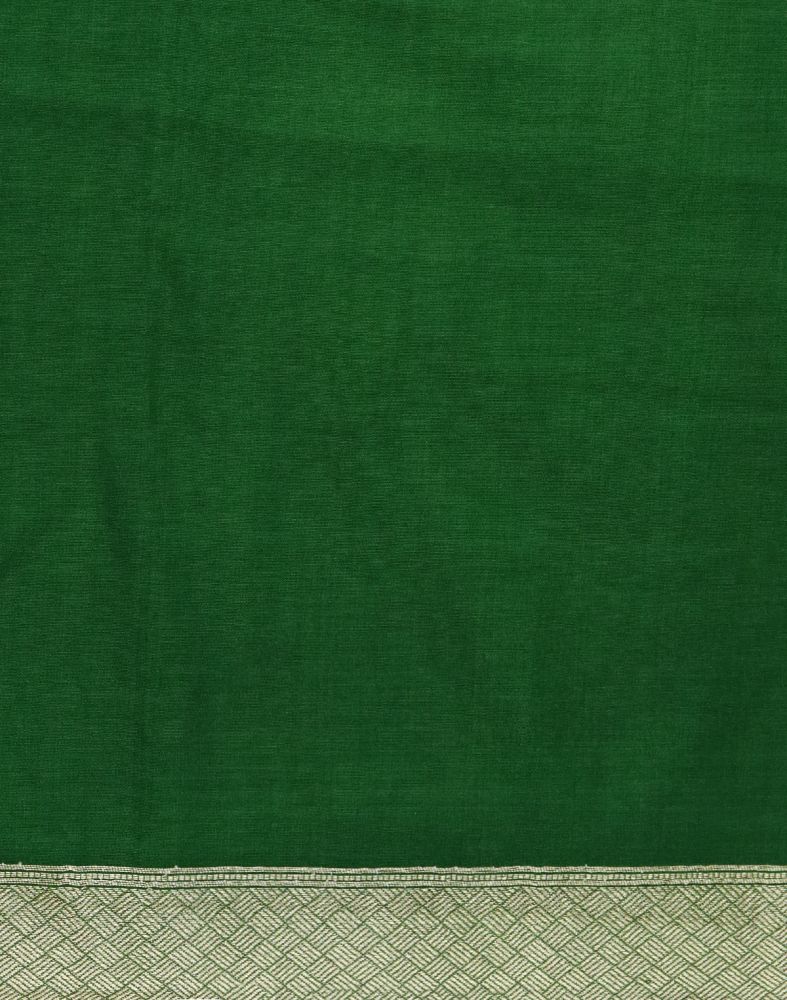 Green Weave Semi Georgette Saree