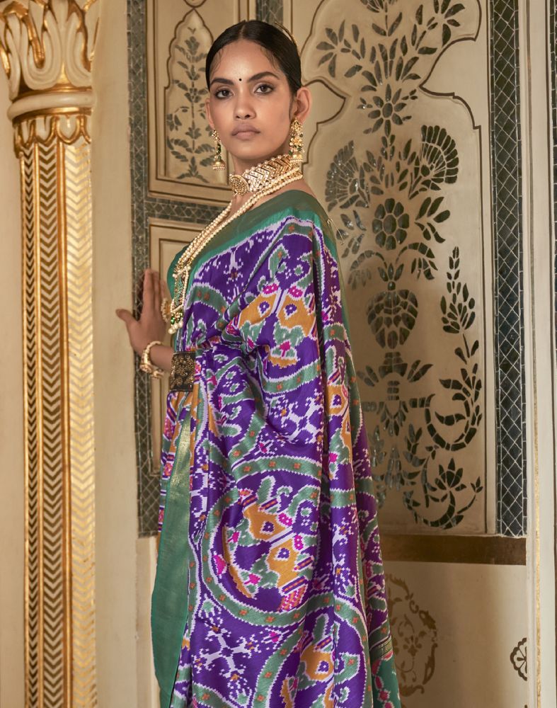 Patola Silk Purple Saree