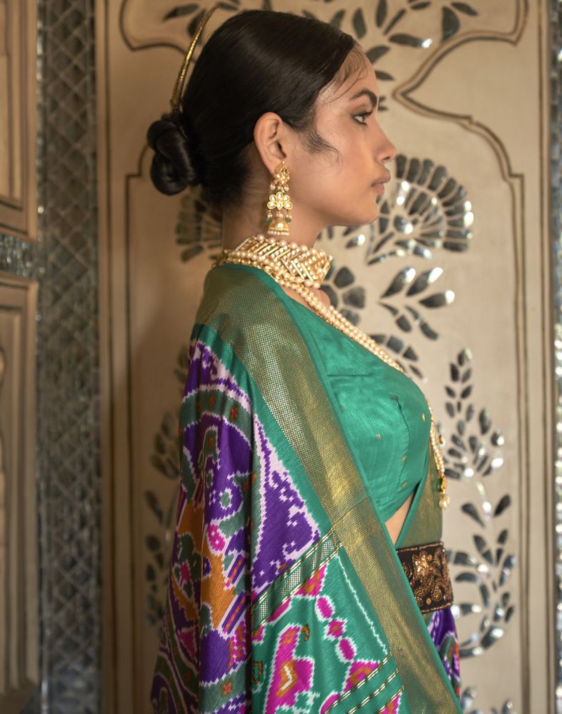 Patola Silk Purple Saree