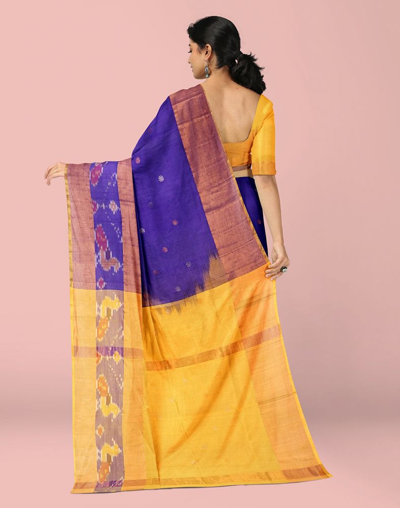 Royal Blue Coloured Uppada Silk Saree