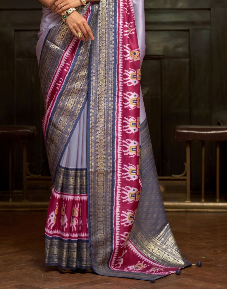 Light Blue Patan Patola Saree
