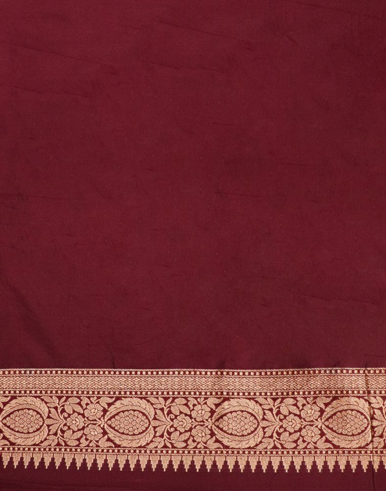 Violet Floral Banaras fancysaree