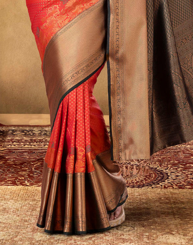 Ivory Cream Devika Tussar Silk Copper Zari Woven Saree – TASARIKA - India's  Most Loved Sarees!