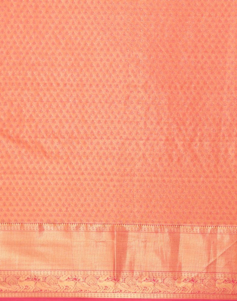 Gold Kantha Embroidered work Semi Silk Saree