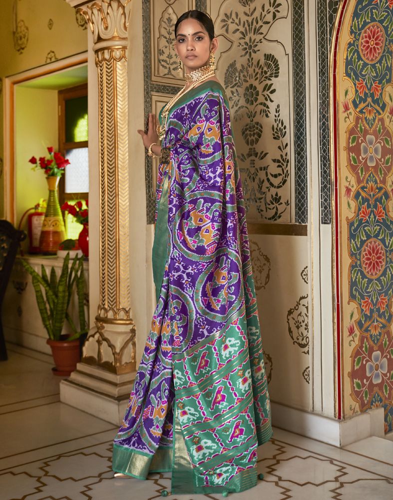 Patola Silk Purple Saree