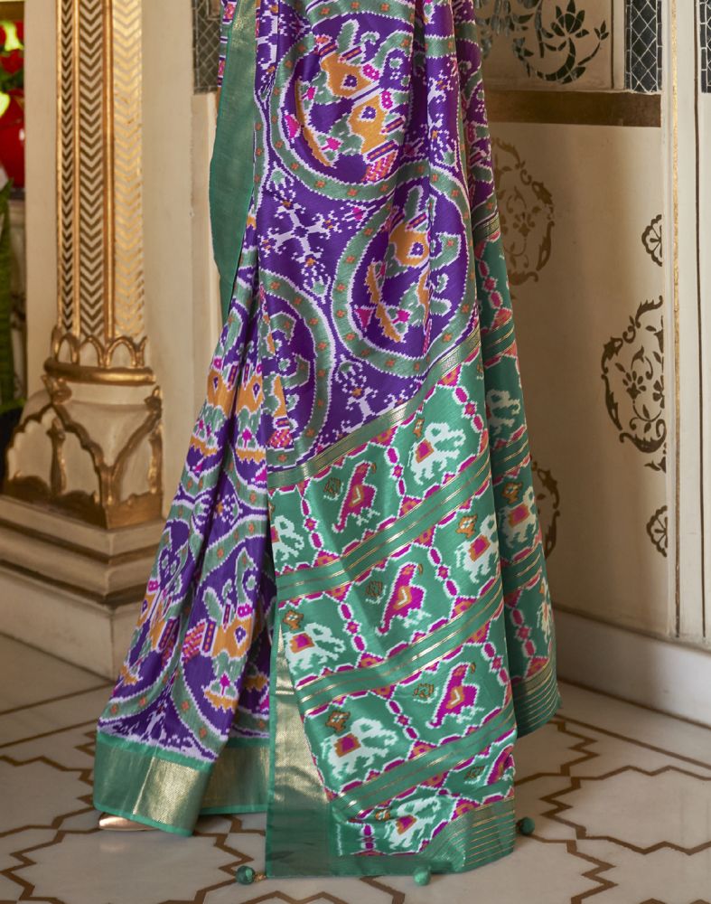 Patola Silk Purple Saree