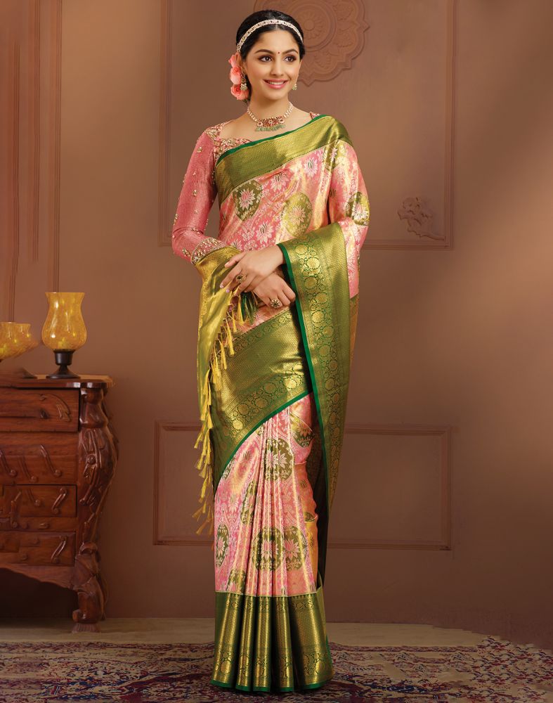 Sri Amala Ambigai & Co. - Product - Pink Color With Flower Design