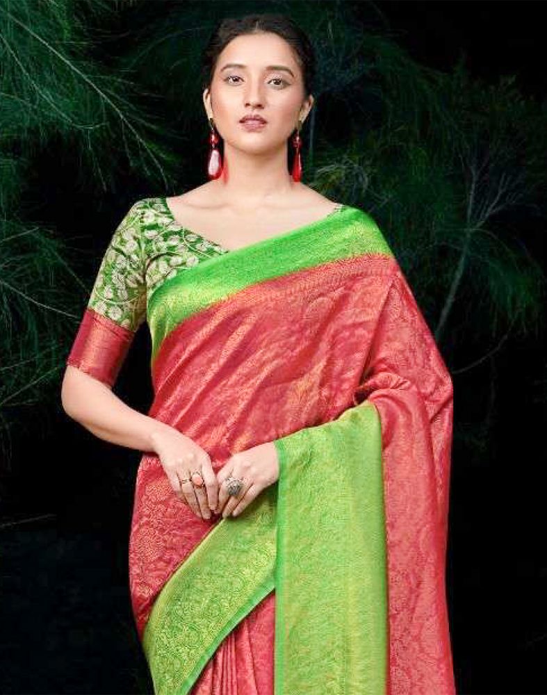 Maroon Novelty Soft Silk Weave Saree